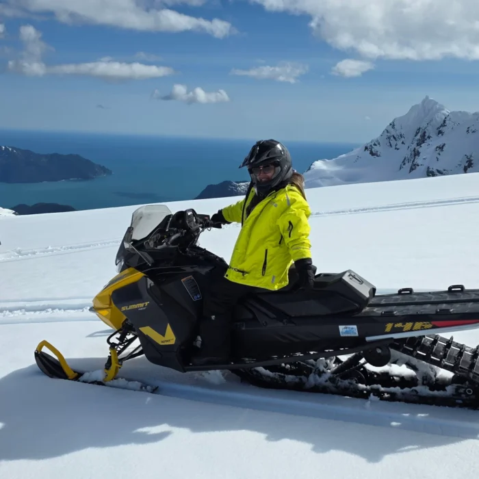 summer glacier snowmobiling